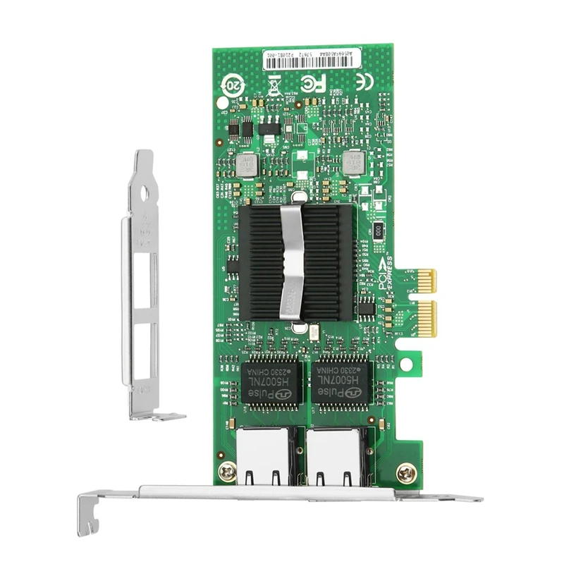 NEW-Gigabit Network Card,10/100/1000Mbps Dual Ports RJ45 Ethernet Adapter, With 82576 Chip, PCI-Express X1 NIC E1G42ET