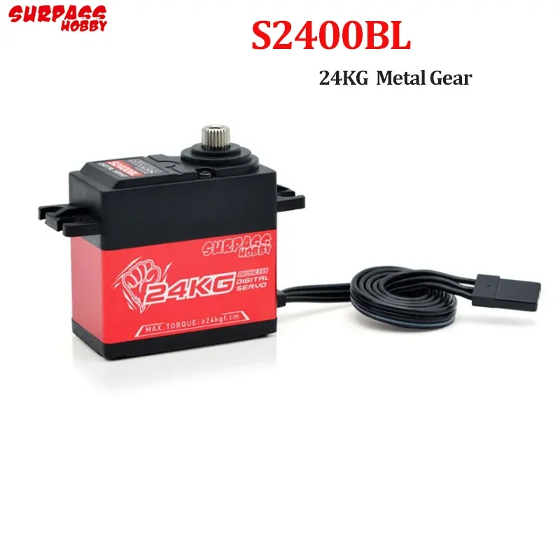 SURPASS Hobby S2400BL 24KG Brushless Digital High Speed ​​Metal Gear Mini Servo For RC Toy Car