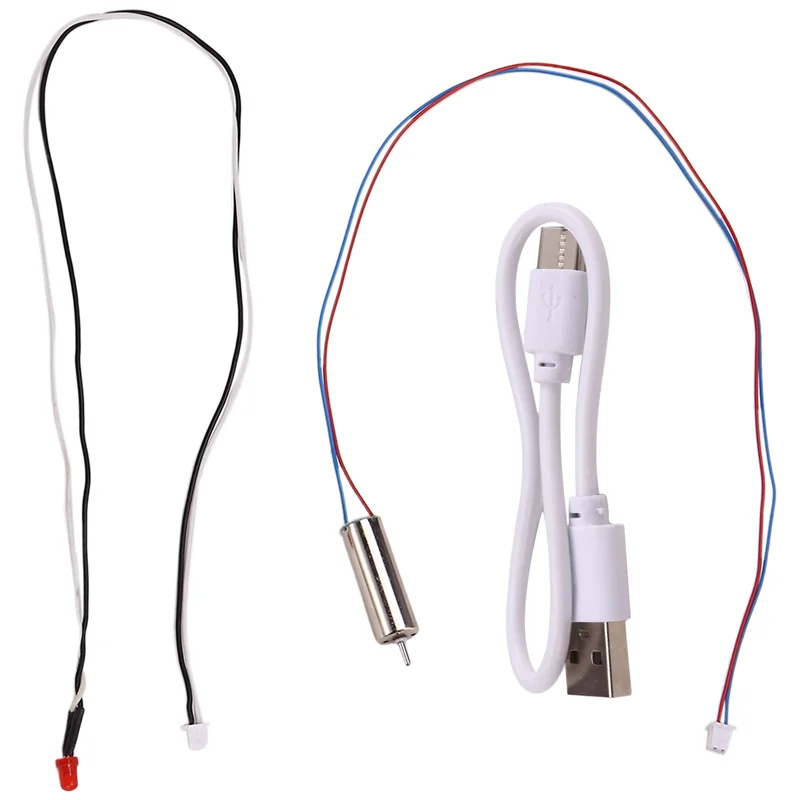 BEDW-RC Helicopter Upgrade C138 Staart Motor + Achterlicht + USB Kabel Voor RC ERA C138 Bell 206 1:33 RC Helicopter Onderdelen