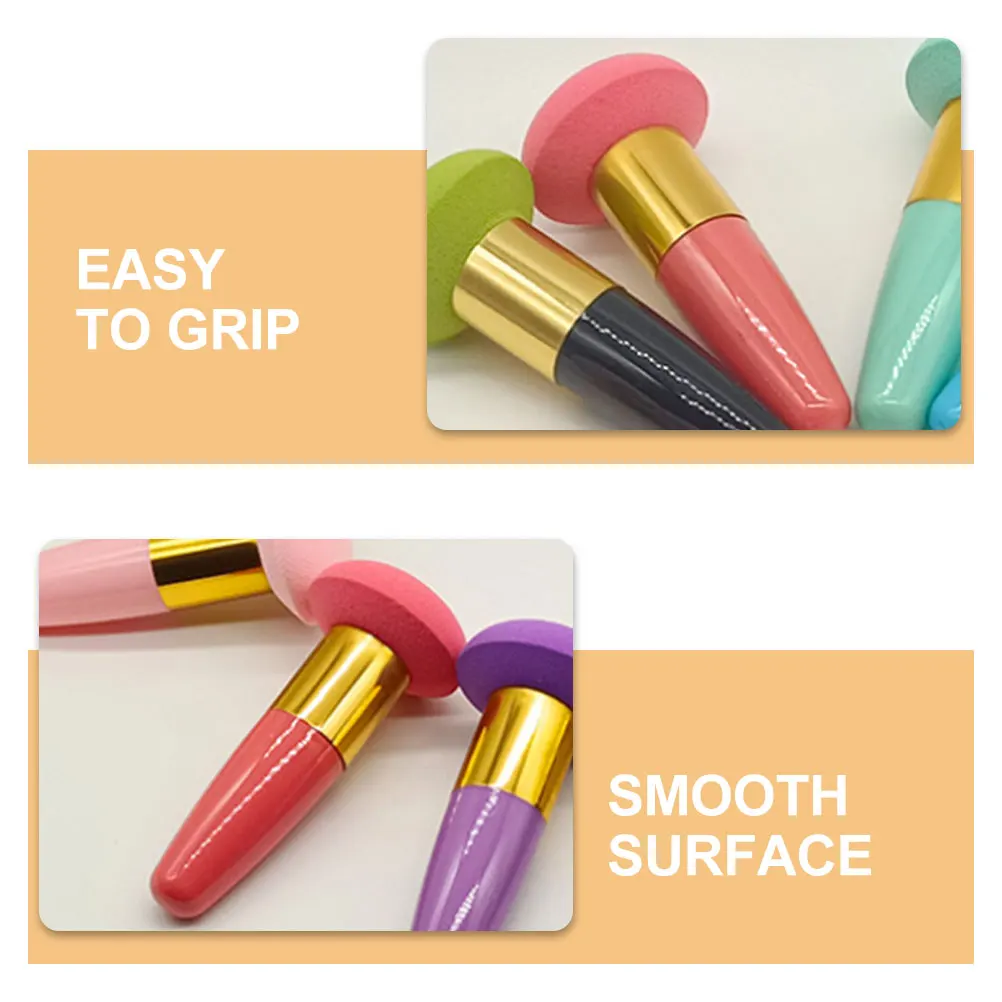 

Multi-functional Beauty Sponges Sponges Stick with Handle for Foundation Blending Makeup Tools Pink Red