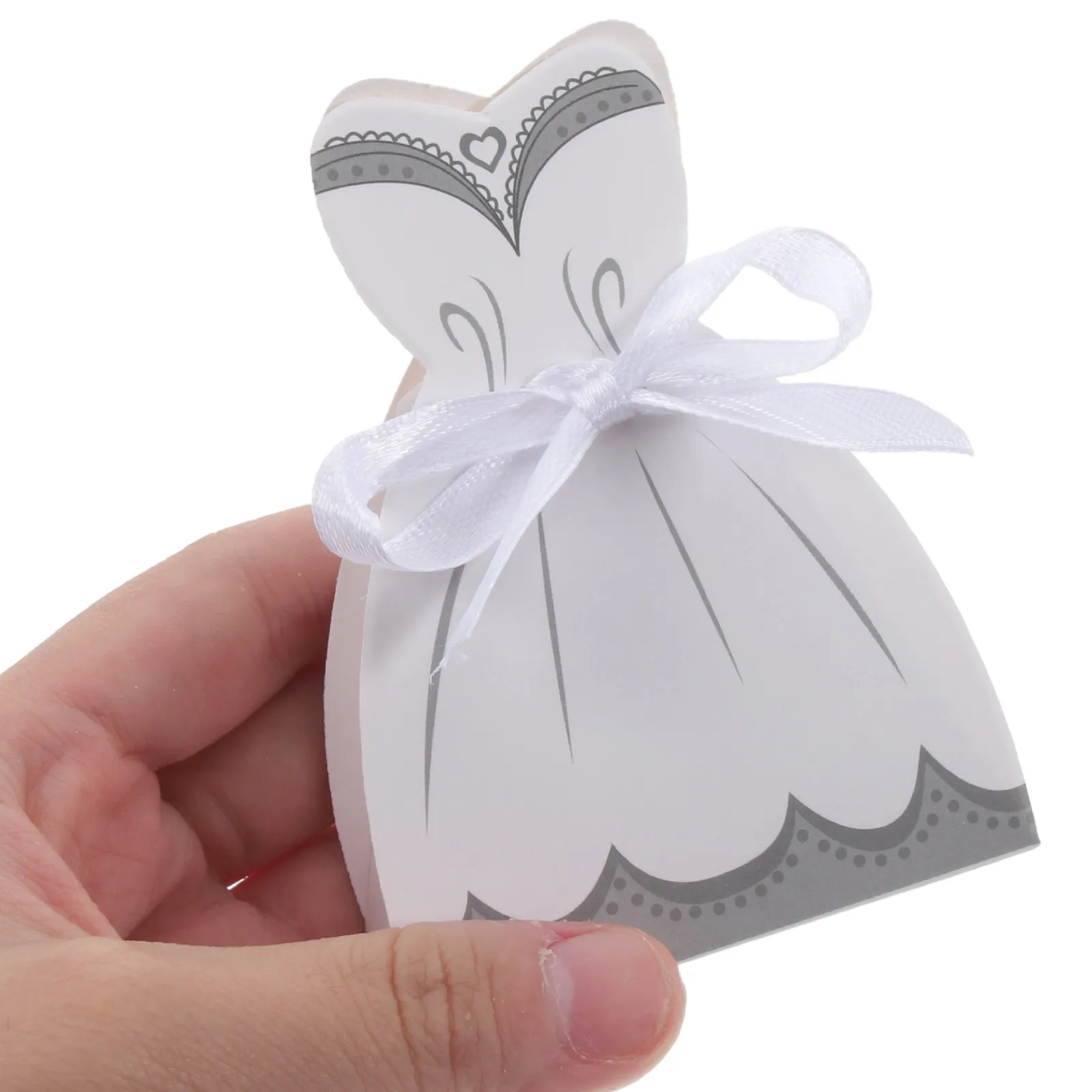 

100Pcs Elegant Wedding Gift Boxes Multi-Use Candy Favors Box for Weddings Parties Showers Cookies Chocolate Jewelry