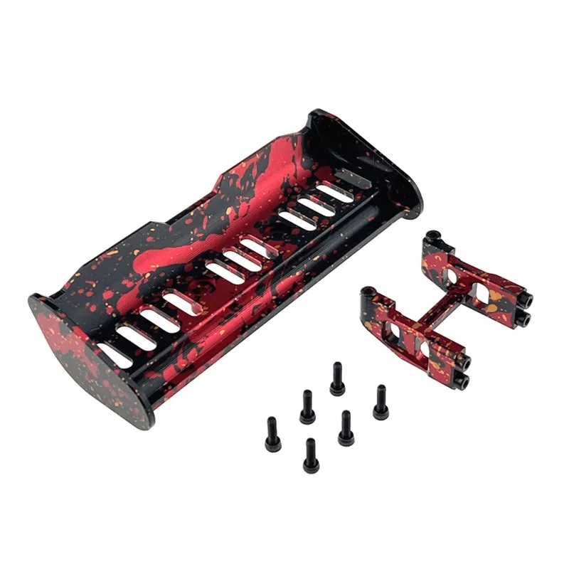 For MJX Hyper Go 1/16 16207 16213 Metal Tail Wing Rear Spoiler RC Car Upgrade Parts Accessories