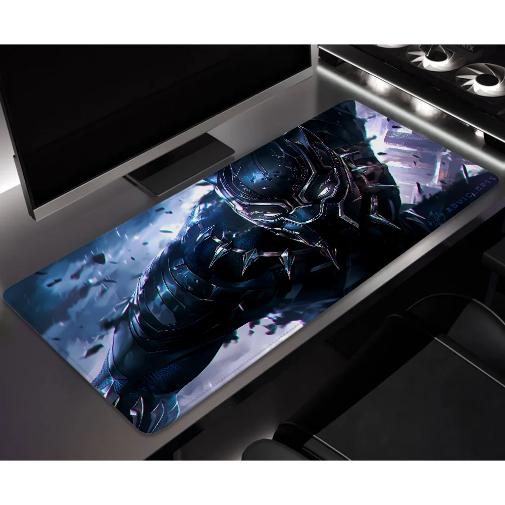 

Black Panther King Xxl Mouse Pad 900 × 400 Over Edge Mausepad Non-slip Computer Mat Rubber Deskmat Table Pads Gaming Laptop Mats