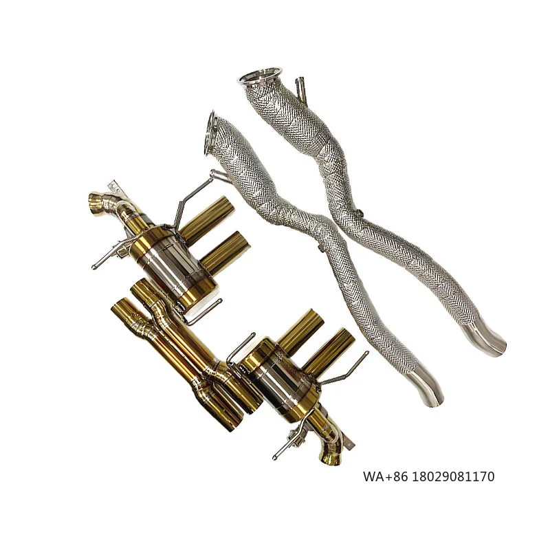 

OEM Титановый выхлопной глушитель с клапаном без катализатора, приемная труба из SS304 для F12 Berlinetta 6.3L V12 2013+ (полная выхлопная система)