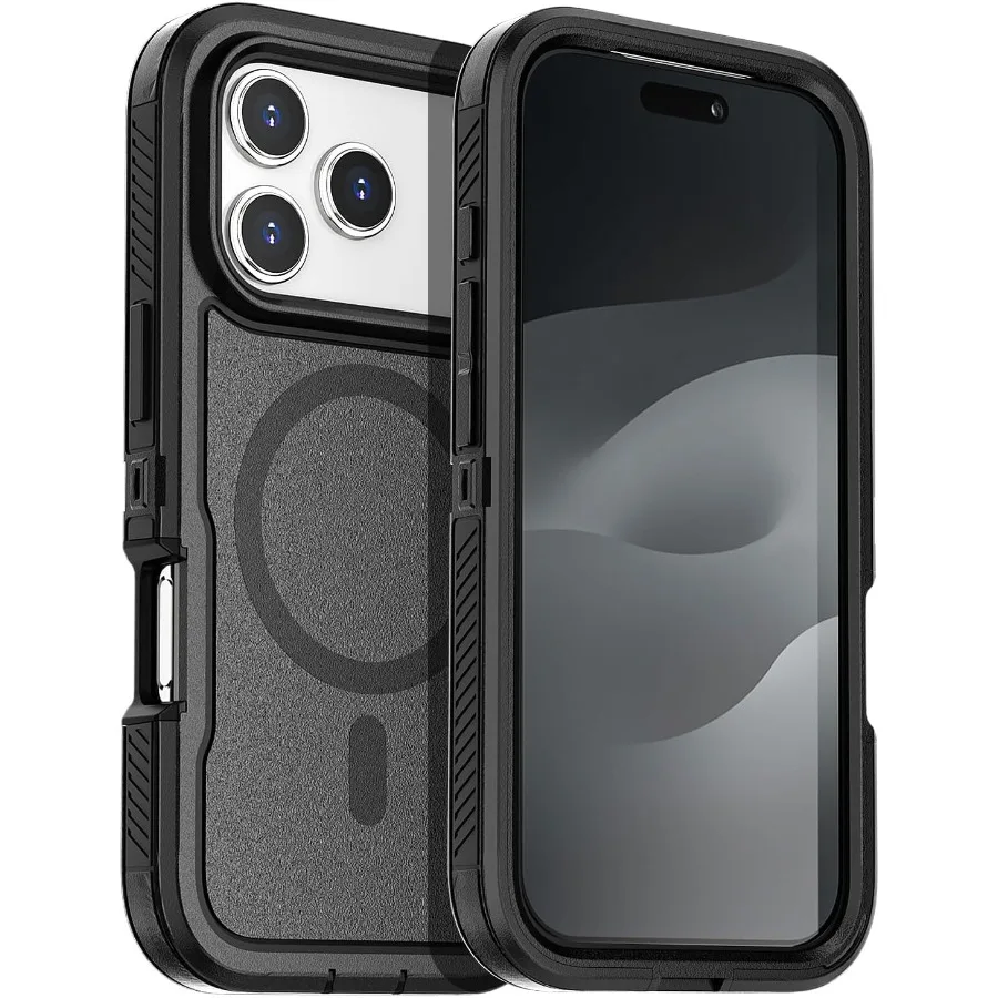 حافظة لهاتف iPhone 17 Pro Max مع توافق Magsafe، حماية مغناطيسية شديدة التحمل لكامل الجسم ومضادة للصدمات #1