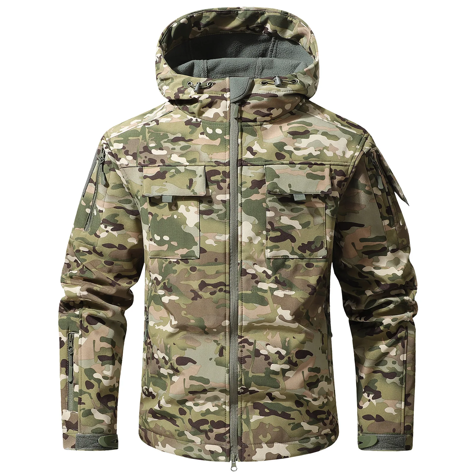 Men Outdoor Three-in-one  All-weather Camouflage Assault Jackets Male Breathable Windbreaker Warm Coats Multi-pockets Jackets 4