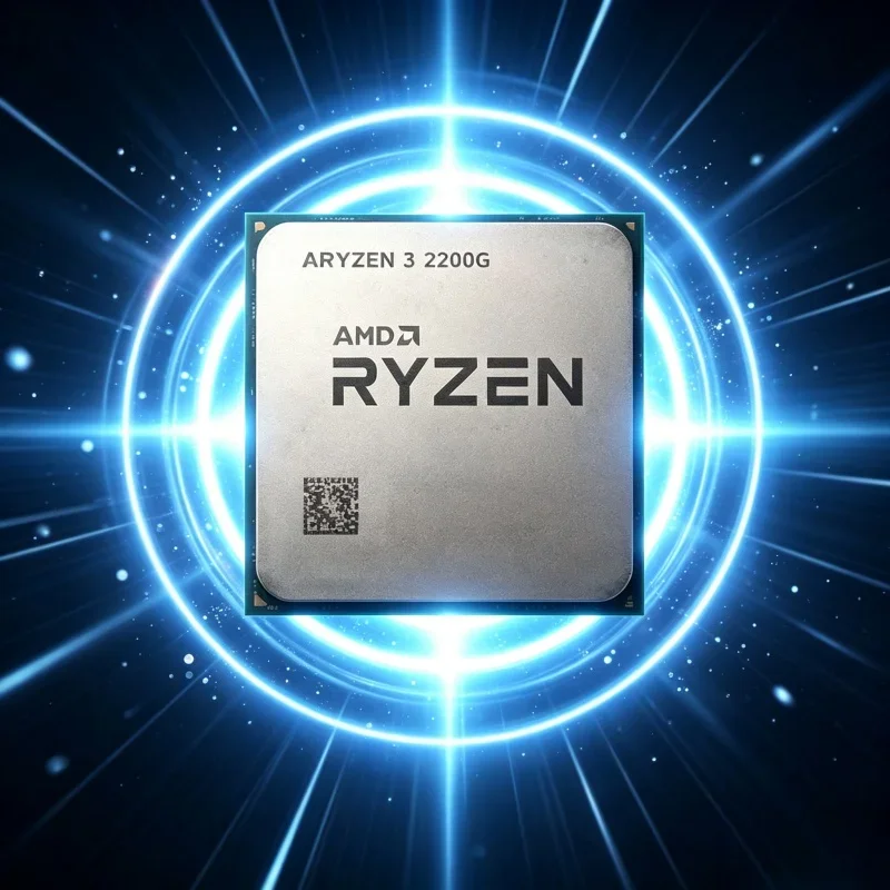 amd-ryzen-3-2200g-デスクトップcpu、4コア、4スレッド、35ghz、am4ソケット、内蔵radeon-vega-8グラフィックスプロセッサ