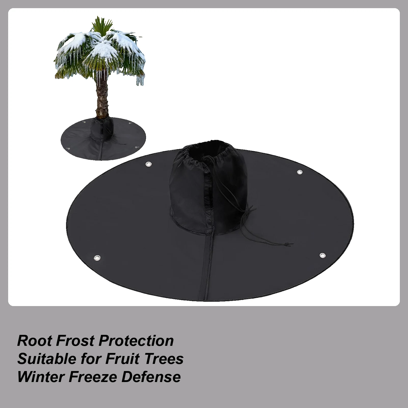 

Palm Tree Root Cover Reusable 3-Layers Insulation Winter Frost Blankets Outdoor Cold Weather Plants Root Protection Bag 100cm