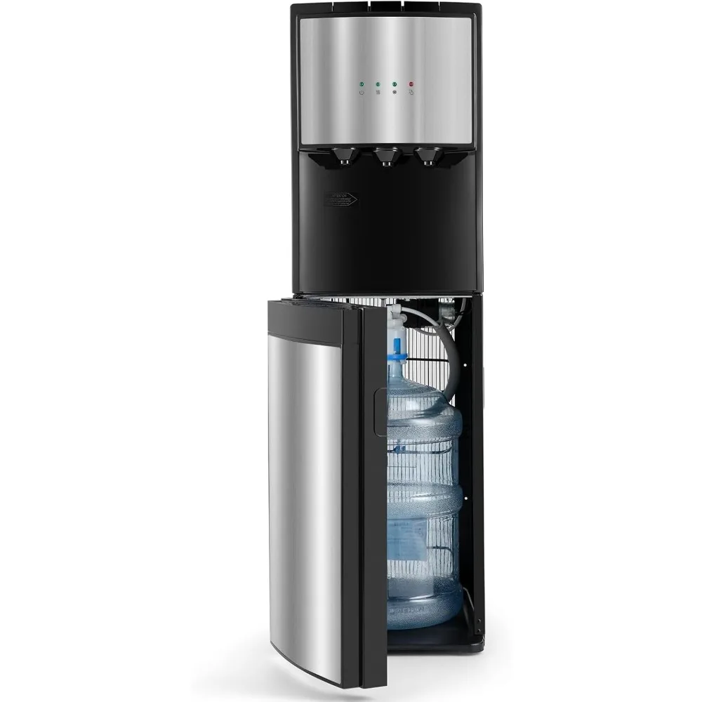 

5 Gallon Water Dispenser, Bottom Loading Hot Cold Water Cooler,3 Temperature Settings, Empty Bottle Indicator with Child Safety