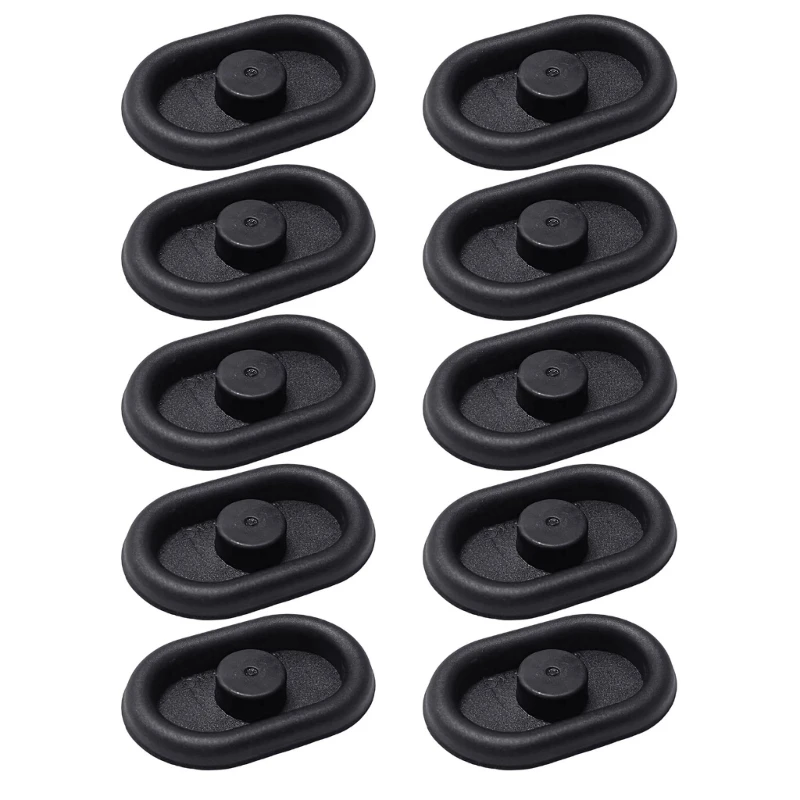 Body Hole Cover N90508801 Replacement Set, 10 Black TPEE Underbody Seal Covers for Golf 4/5/6 Vehicle Chassis Panel Openings and