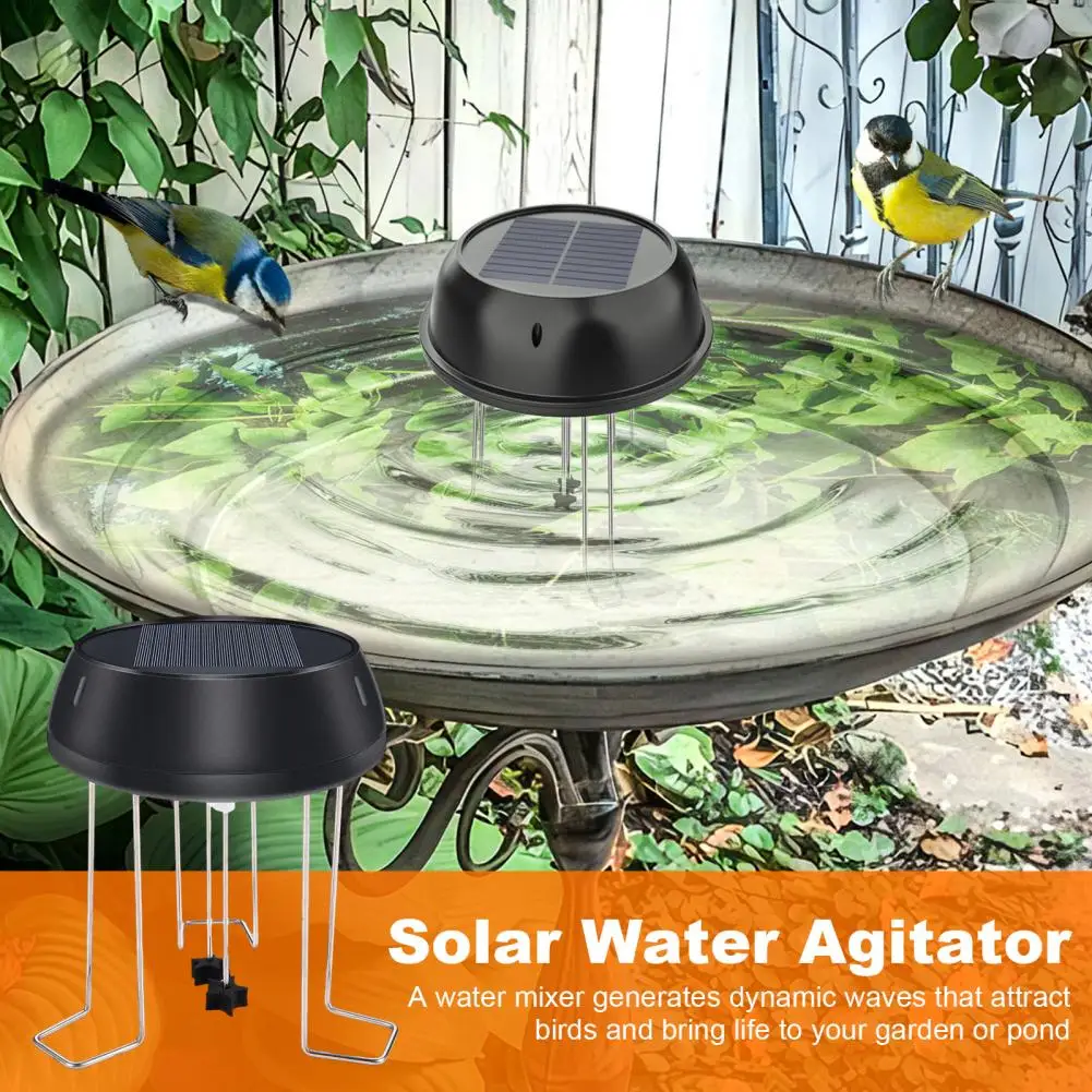 Solar Powered Water Mixer Solar Powered Water Agitator with 5v 0.5w Solar Panel for Bird Baths Garden Super Quiet Water for Pond