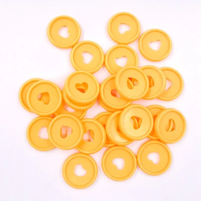 ITSYHPRO Disc Bound Discs Binder Rings for Notebooks 100 PCS 24mm DIY Heart/Tree Happy PlannerLoose Leaf  Bind Discs