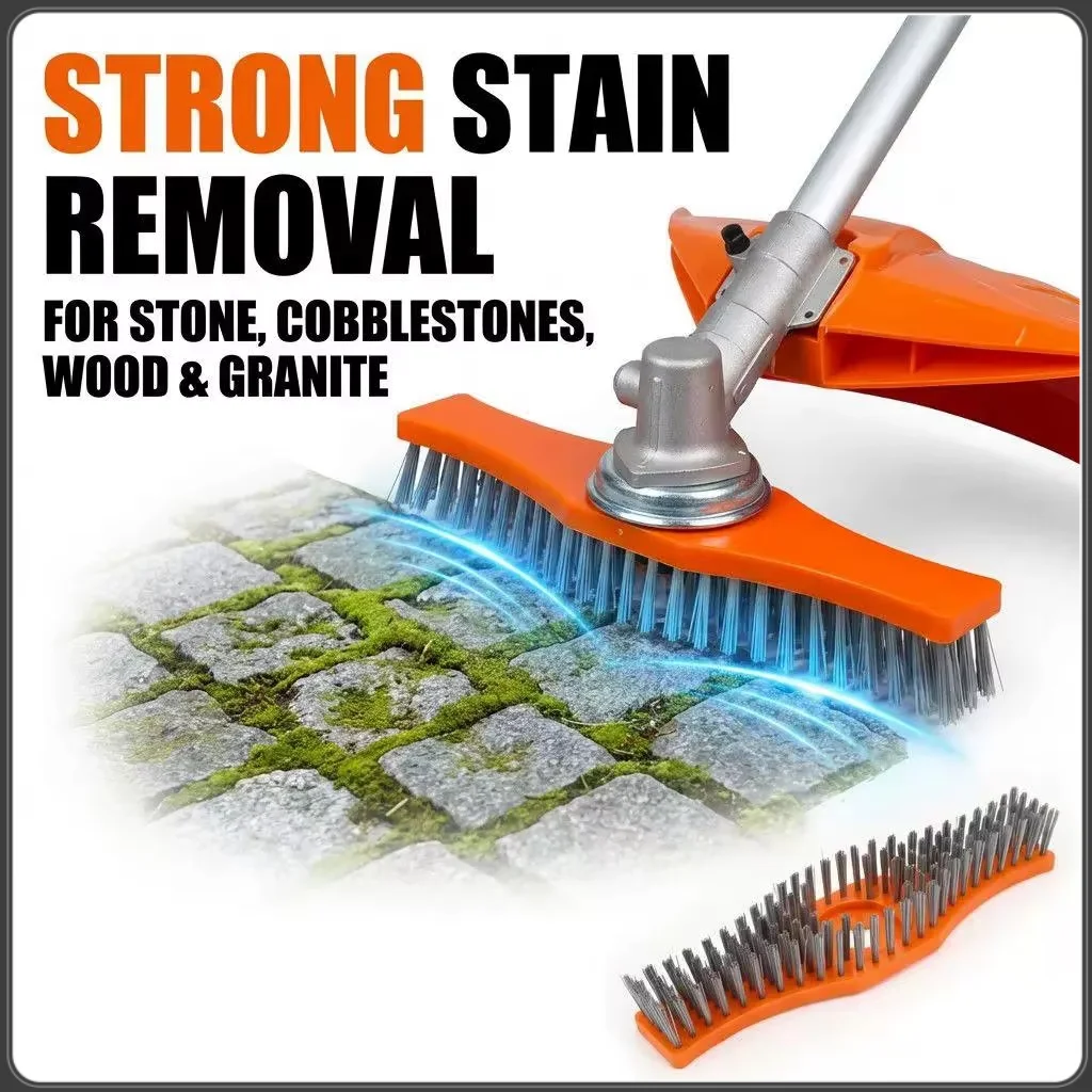 Lawn Mower Cleaning Brush High-efficiency Adjustable Handle Weed Remover Tool For Deck Garden Yard Floor Patio Farm Tile Grout