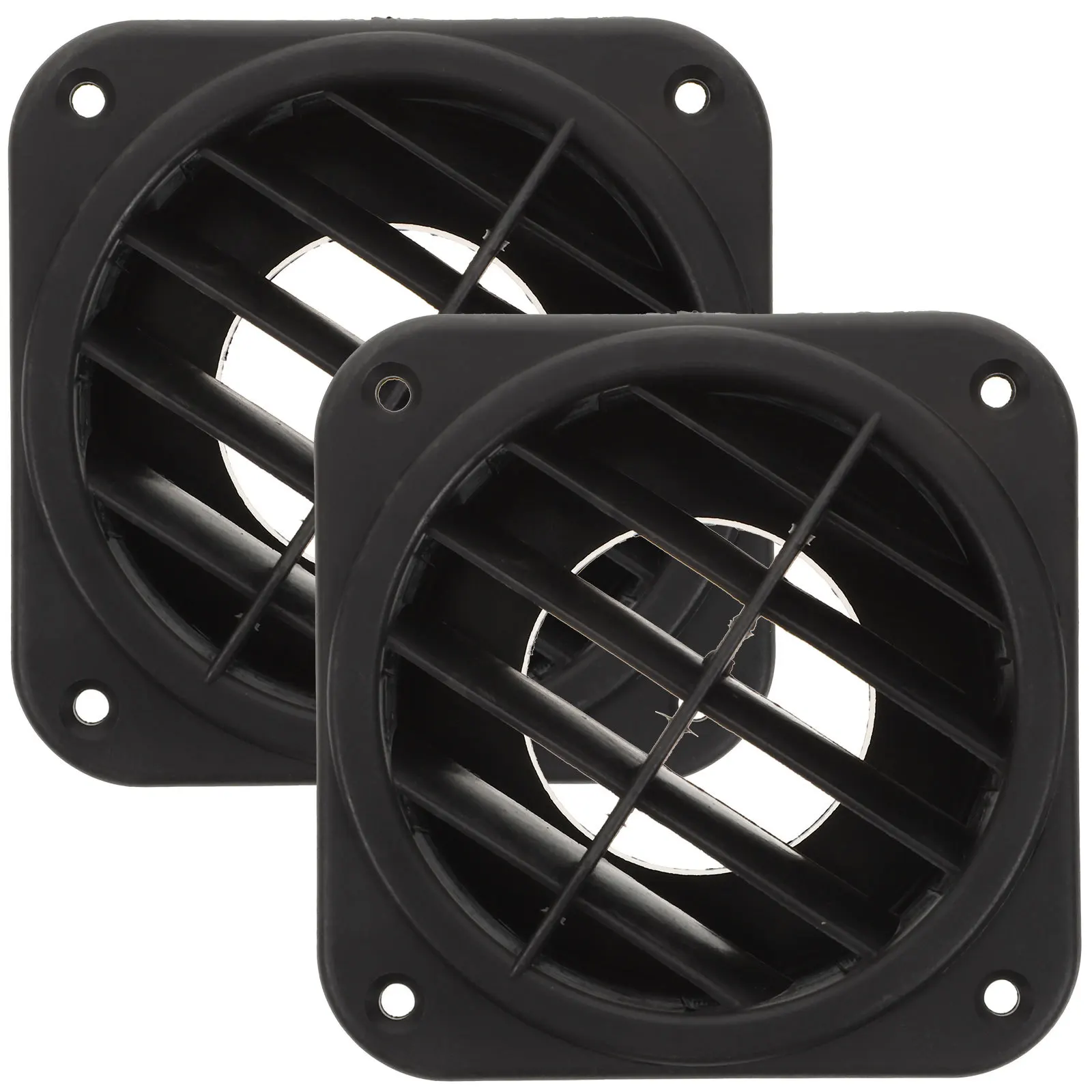 Couvercle de ventilation de chauffage pour camping-car, 2 pièces, en plastique Durable, sortie d'air rotative, déflecteur de ventilation de chauffage de voiture, accessoire de remplacement