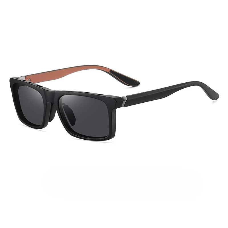 

New TR Square Frame with Breathable Holes Colorful Sunglasses Simple Trend and Fashionable Realm Sunglasses Cross-border 7525