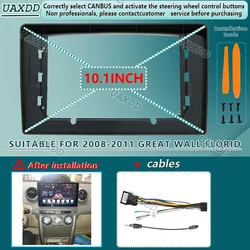 FOR 2008-2011 GREAT WALL FLORID 10.1INCH Car Radio Android stereo Harness screens accessories navigation dashboard cable frame
