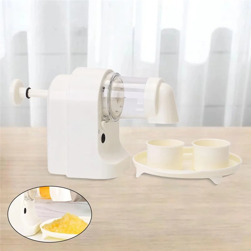 

A7THK-Portable Electric Ice Shaver, Ice Shaver Machine With Sorbet Tray For Home, Kitchen, Bars, Commercial Use