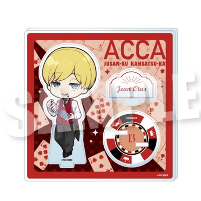 2026 New Anime ACCA: 13-Territory Inspection Dept. Acrylic Stand Keychain Nino Model Desk Decor 10cm Fans Gift cartoon character