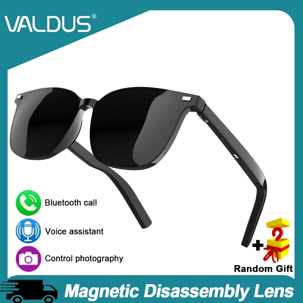 VALDUS Nuovi Occhiali Intelligenti A Prova di Ultravioletti Uomo Donna Chiamata Bluetooth HIFI Musica Cuffie Sportive Per Google Occhiali ios Android