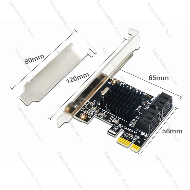 PCI-E إلى SATA 3.0 بطاقة التوسعة 4-Port 6G محول للقرص الصلب IPFS بطاقة القرص الصلب SSD بطاقة الحالة الصلبة يدعم Synology