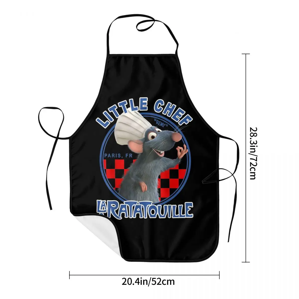 Little Chef mouse Remy Apron for Women Men Unisex Bib Animated Film Kitchen Cooking Tablier Cuisine Chef Baking