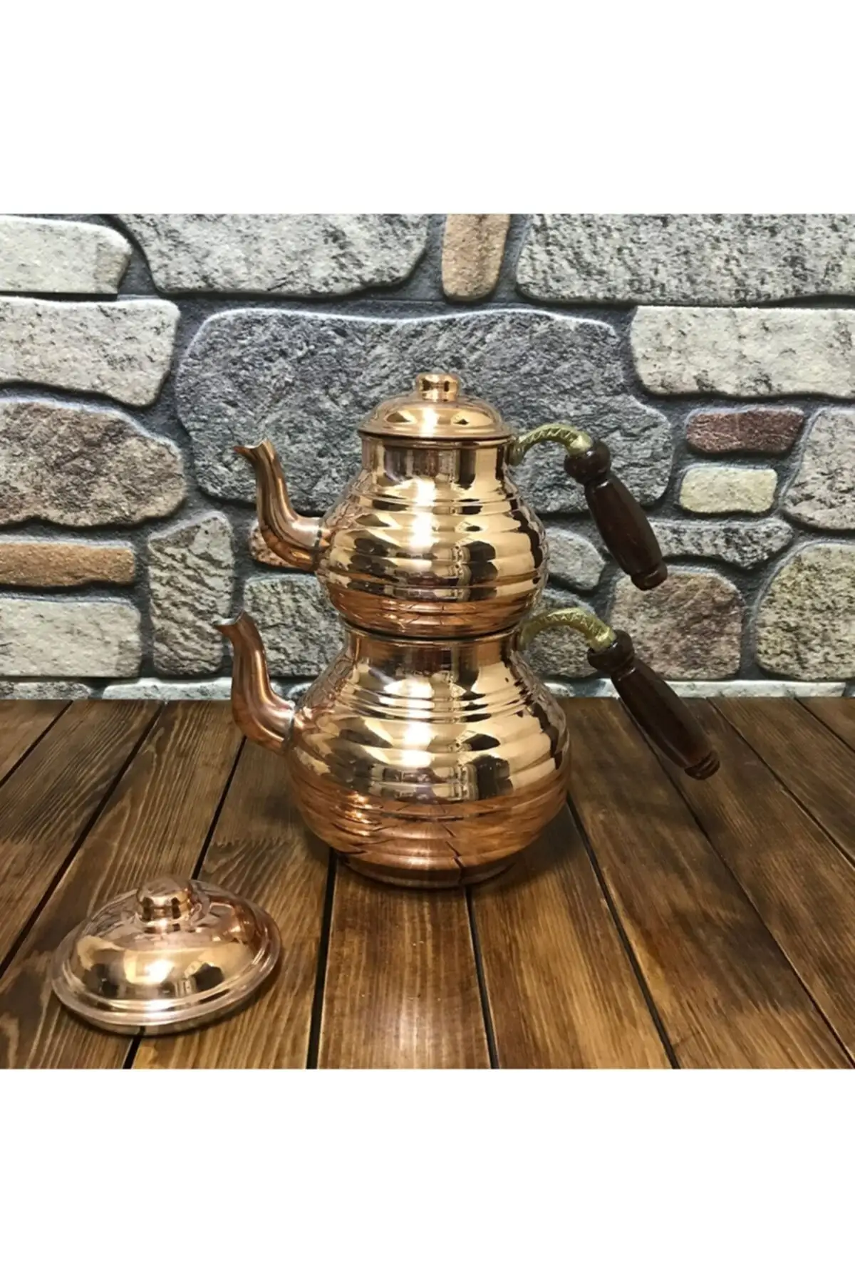 DOLBOVI copper sliced teapot Cooper Tea Pots Handmade