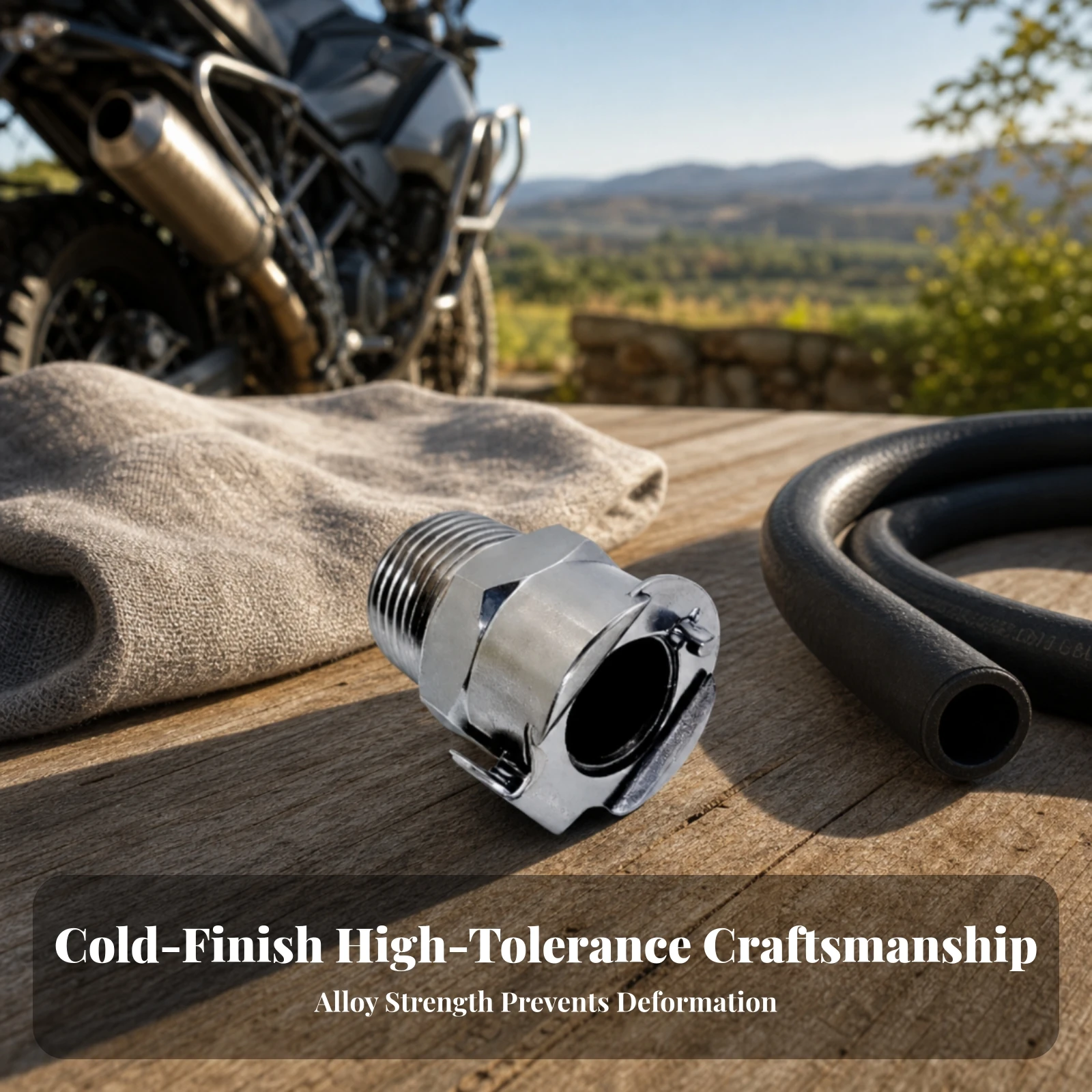 Motorcycle Fuel Line Fitting Leak-Proof 90-Degree Fuel Line Connector 90-Degree Elbow Connector Sturdy Hardware Lightweight