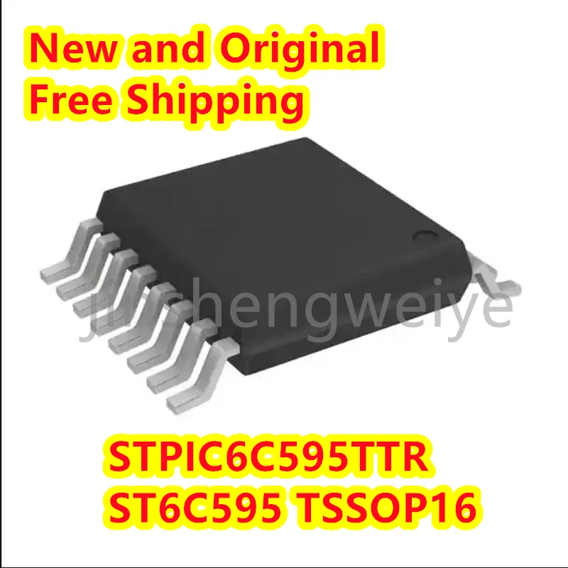 5/10/30pieces   STPIC6C595TTR ST6C595 TSSOP16 Counter Shift Register IC Genuine New In Stock