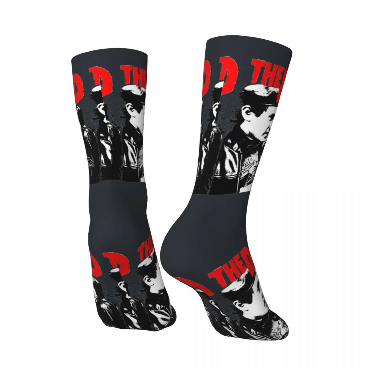 Happy Funny THE DAMNED 1977 Men's Socks Retro The Damned Street Style Novelty Pattern Crew Sock Gift Printed official-website