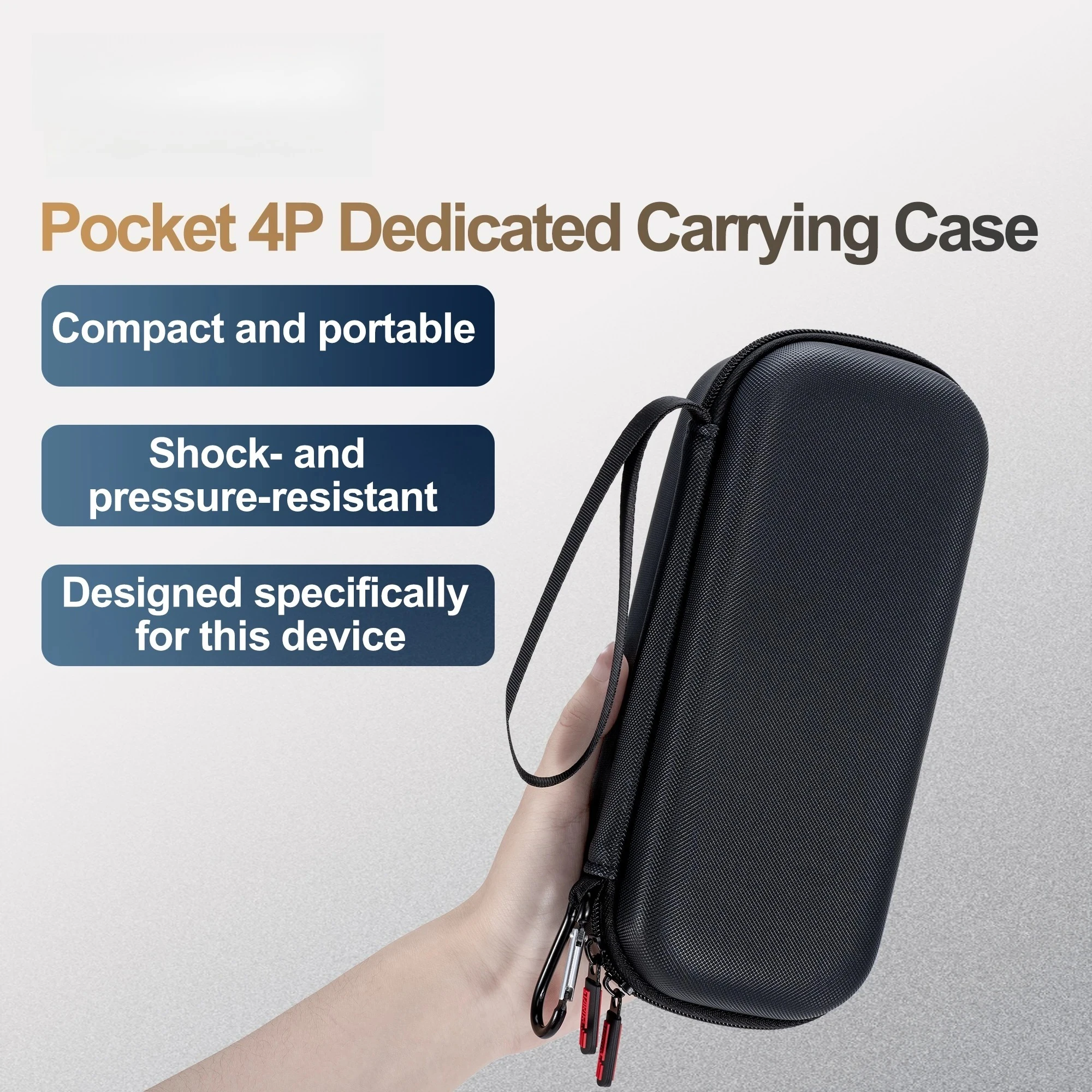 Hard Case for DJI Osmo Pocket 4P Mini Storage Bag Waterproof PU Protective Box Shockproof For Pocket 4P Camera Accessories