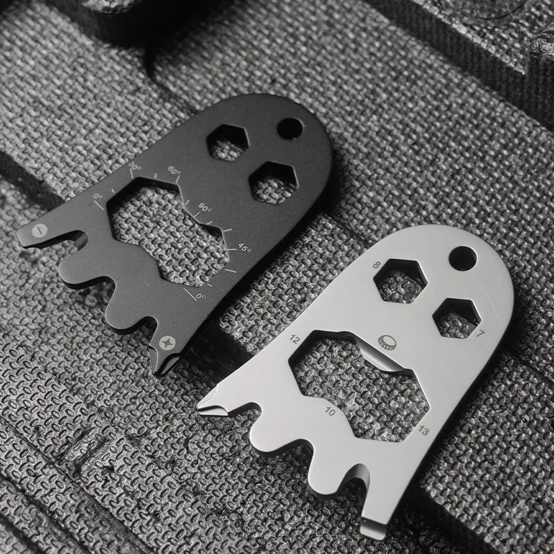 Multifunctional Stainless Steel Screws Bottle Opener Outdoor EDC Tools Creative Halloween Ghost Styling Tool Card Gifts Pendant
