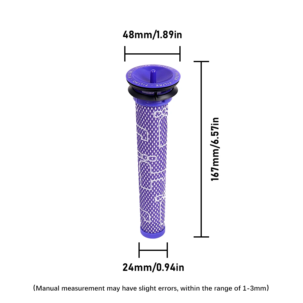 استبدال خرطوشة الفلتر المسبق لملحقات تنظيف المكنسة الكهربائية Dyson V6 V7 V8 قطع غيار الفلتر