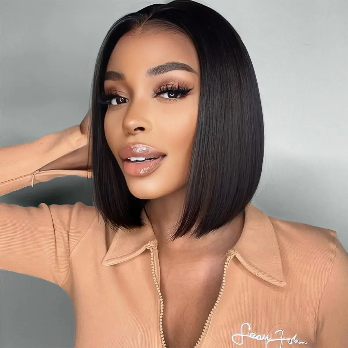 

Short Bob Wig T Part Lace Wigs Human Hair 200% Middle Part Lace Front Wigs Brazilian Hair Straight Bob Wig For Black Women