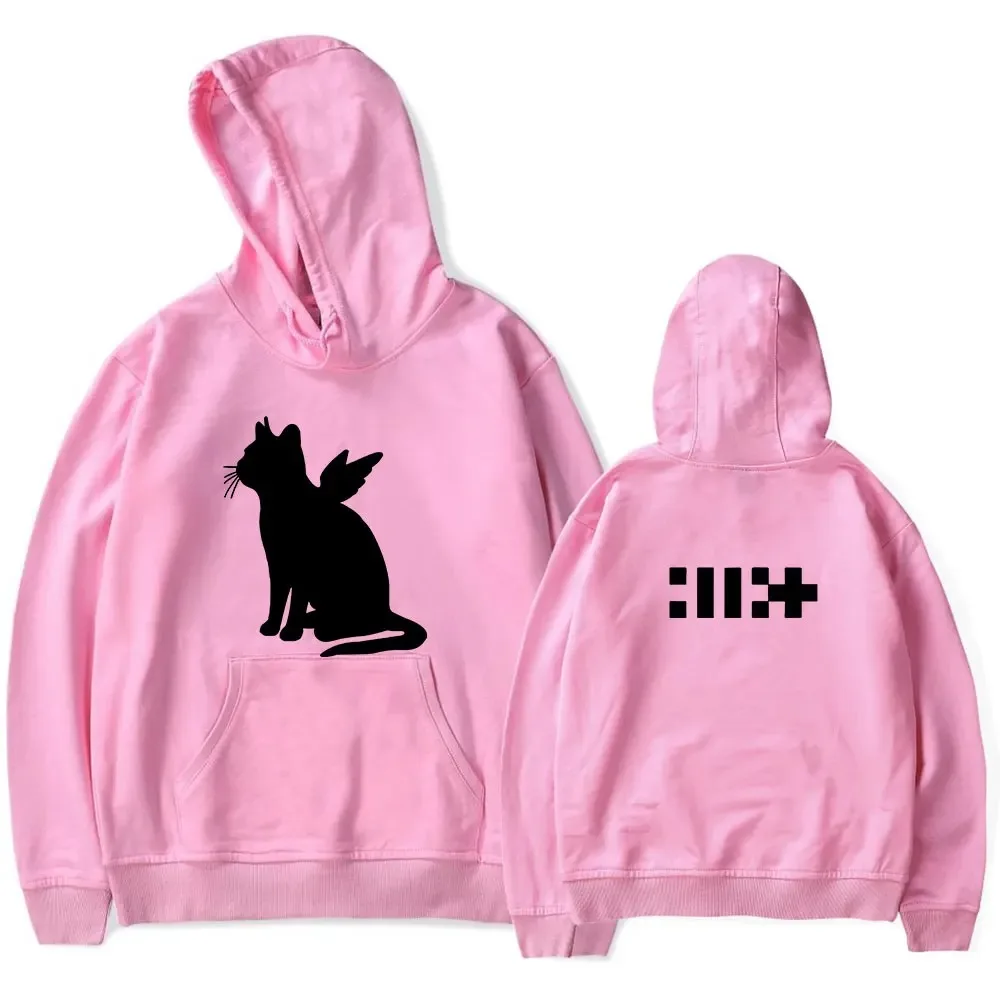 ILLIT merch kpop music Hooded Drawstring Pocket Sweatshirt  Hoodies Unisex  Oversized Casual Print High-end Luxury hot product