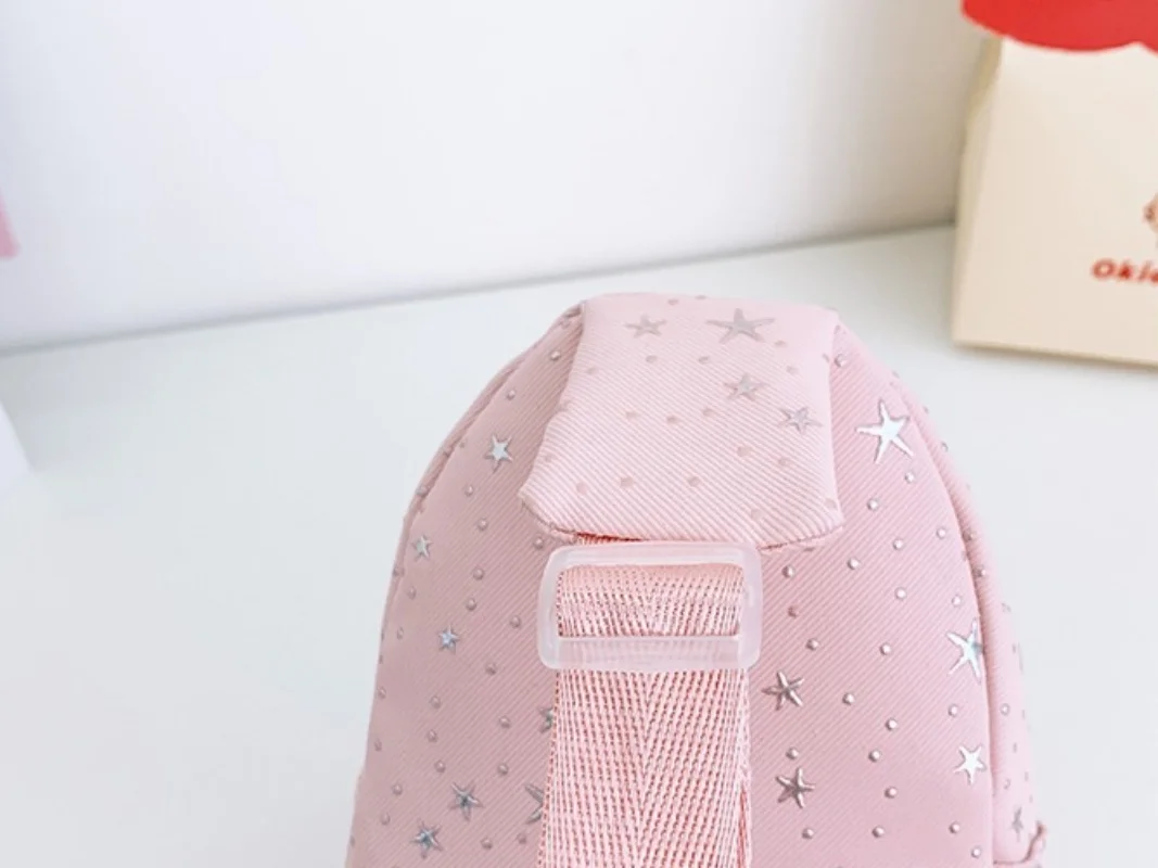 2026 Niedliche Kinder-Umhängetasche mit Sternenmuster für Mädchen und Jungen, verstellbare Riemen, Reißverschluss, Kindertasche – Detail 4