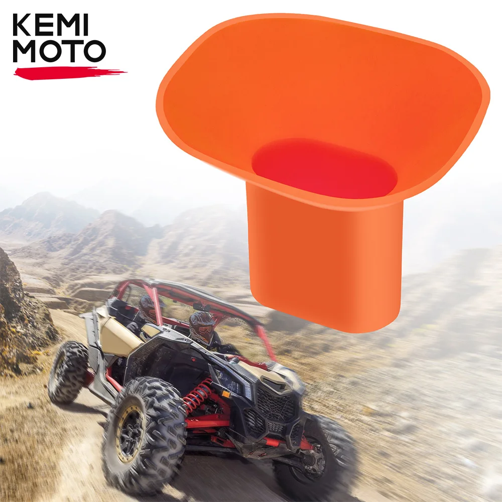 

KEMIMOTO ATV UTV Compatible with Can-am Maverick X3 Defender Motorcycle Car Truck Boat Silicone Fold Skid Oil Change Funnel