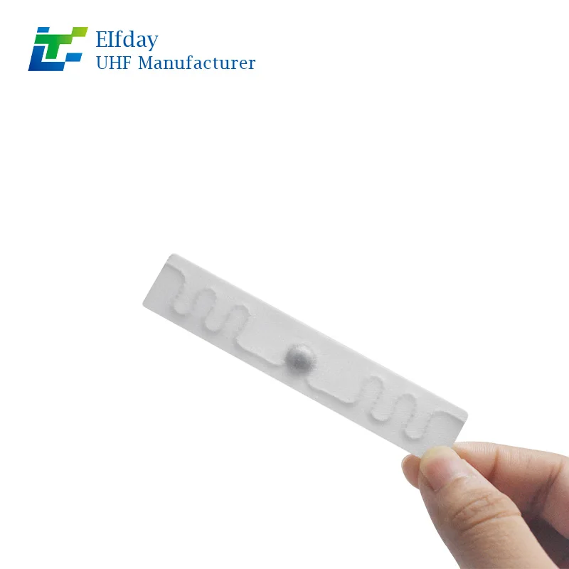 RFID woven label silicone UHF electronic tag with high temperature resistance 915M hotel linen washing inventory