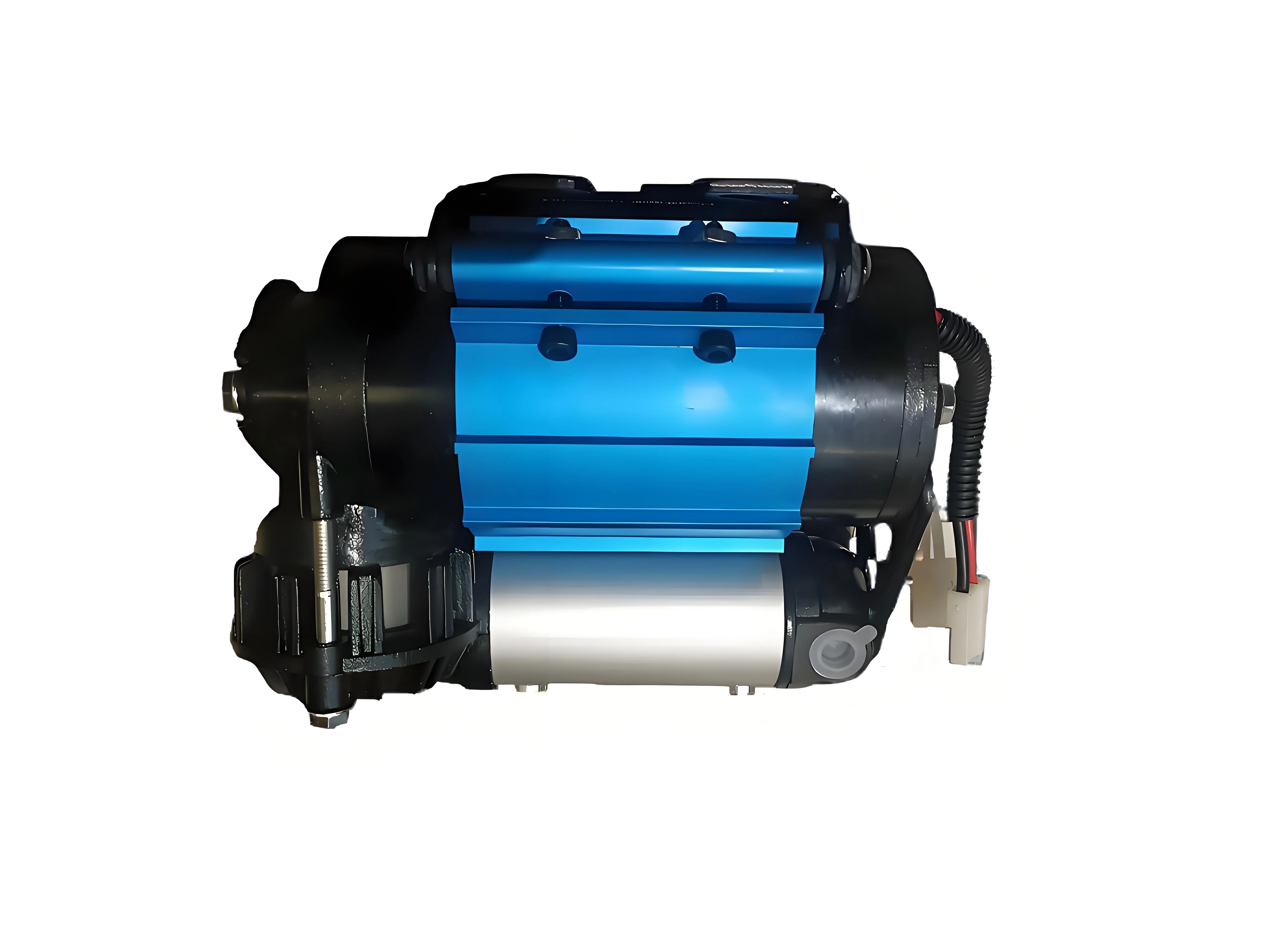 Ultra Fast Metal Dual Cylinder Tire Inflator 12V DC Air Compressor 300L Min Portable Road Tire Pressure Monitor Automatic Shut