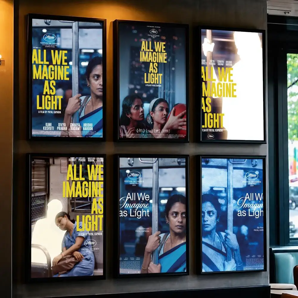 classic movie A-All We Imagine as Light-T Poster Removable Wall Sticker for Home Cafe Bar Office Interior Decor