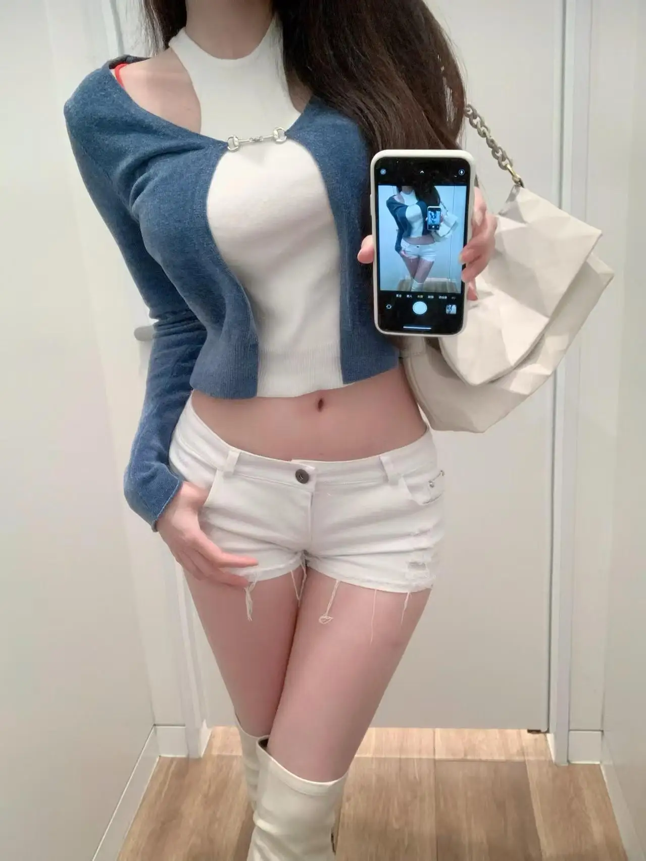 

Джинсовые орты с низкой талией для женщин с заклепками, супер-орт, шорты с эффектом похудения, повседневная одежда, летняя одежда