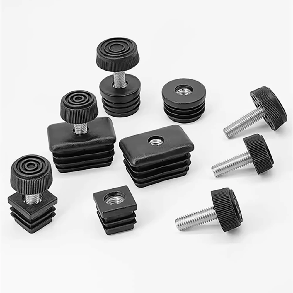 PE Plastic Nut Plug M6 M8 M10 M12 Round Tube Plug Furniture Tube Cover Shock-Absorbing Protection Dia13/16/22/30/35/42/48/50/60