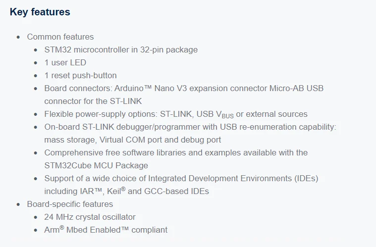 NUCLEO-L432KC Development Board STM32L432KC Microcontroller STM32 Nucleo-32 Evaluation Boards