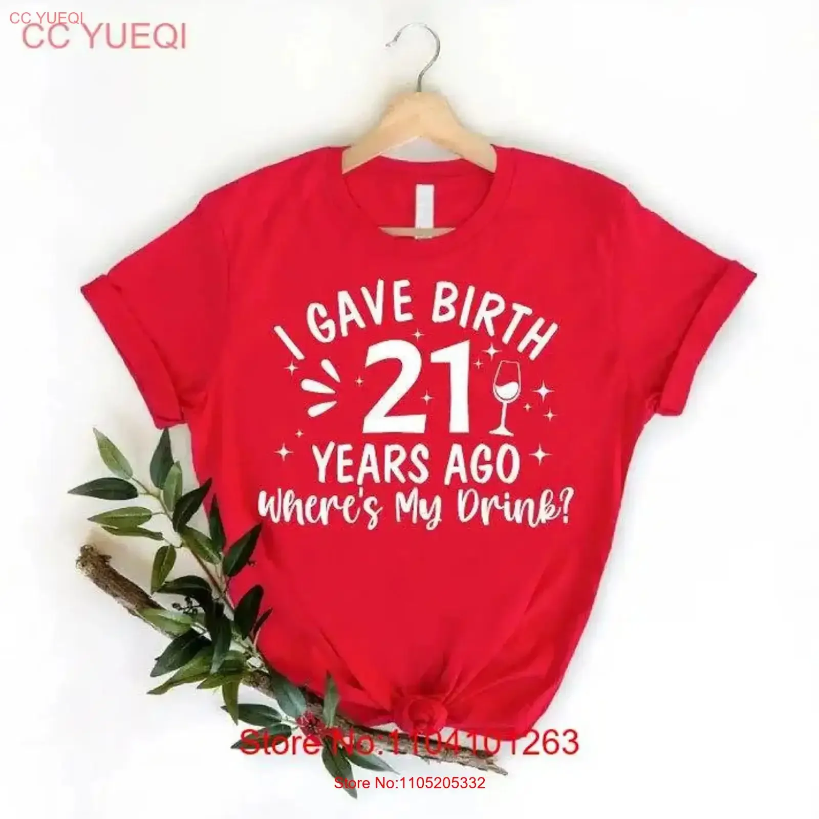 21st Birthday Mom T Shirt Twenty First GifT Party Sarcastic Mothers Day vintage Washed Casual Breathable designer clothes