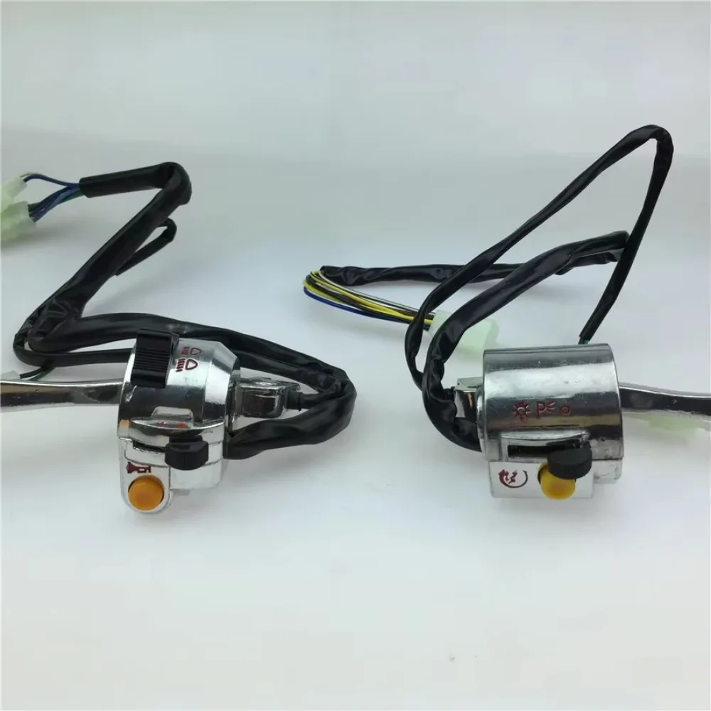 1pair Black/White for Jialing JH70 Motorcycle Electric Vehicle Brake Parts Booster Brake Switch Seat Assembly