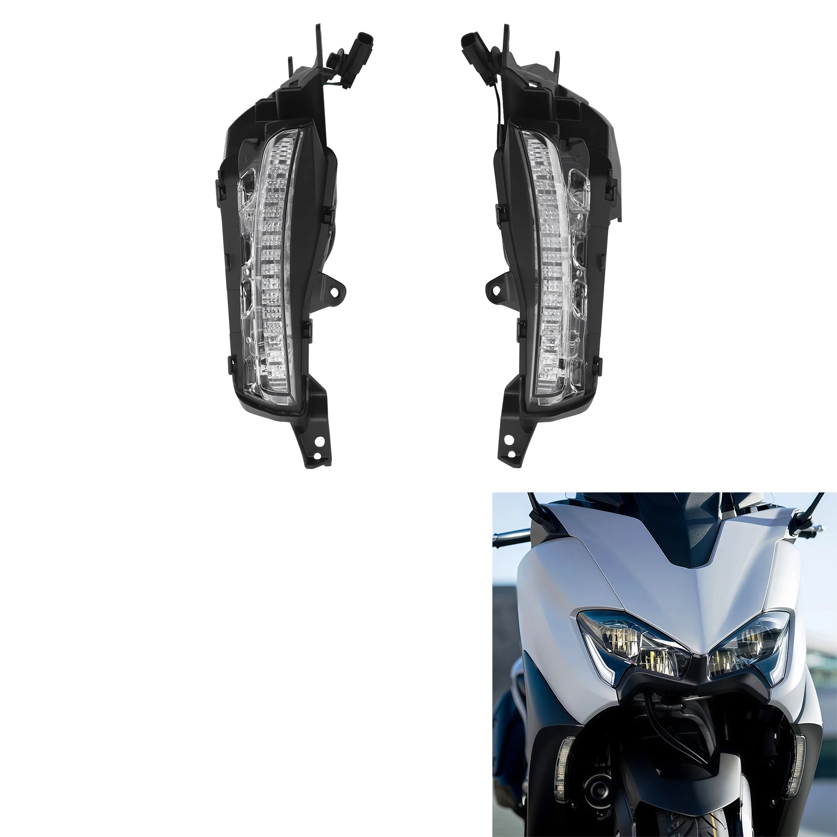 

Светодиодные передние указатели поворота, лампа, подходящая для Yamaha TMAX 560 T-Max 560 2020-2021, аксессуары для мотоциклов