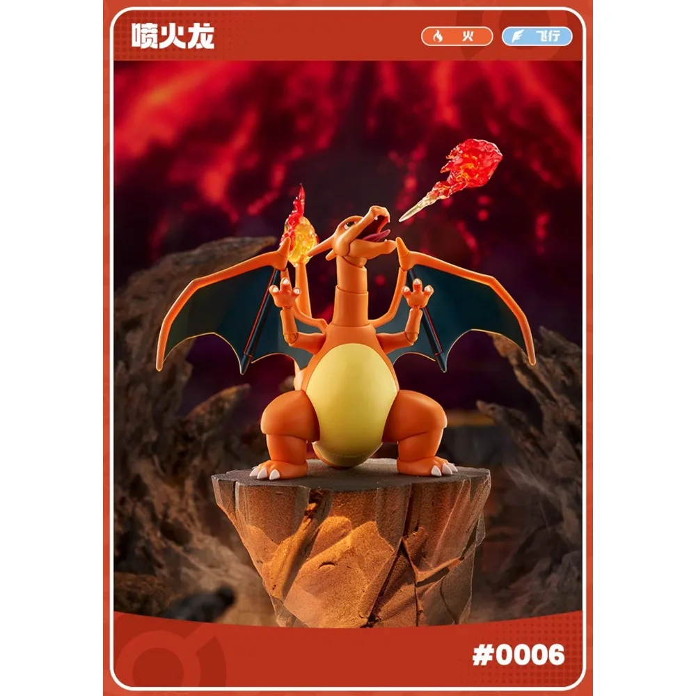 Originele Blokees Nieuwe Pokemon Actiefiguren Charizard Meowscarada Collectible Model Speelgoed Bureau Ornament Kinderen Geschenken Op Voorraad