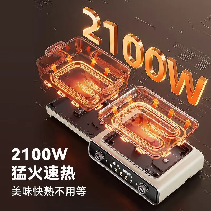 وعاء طبخ متعدد الوظائف، شواء وشابو، وعاء ساخن كهربائي منزلي متكامل، وعاء الشواء والشواء #5