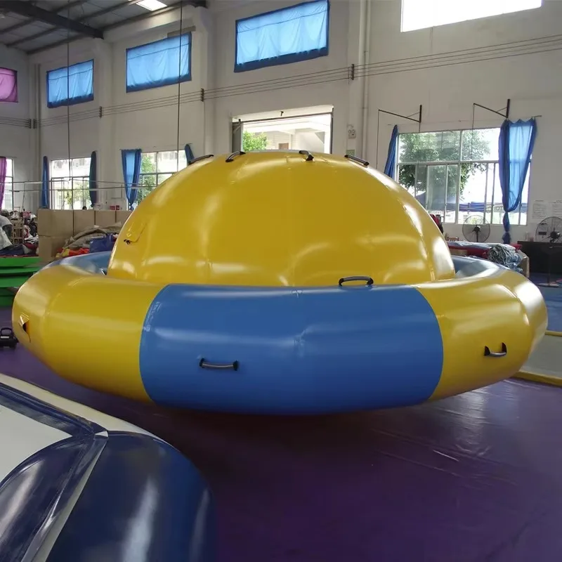 High quality inflatable blue water rocker balloon inflatable walking planet Saturn inflatable boat