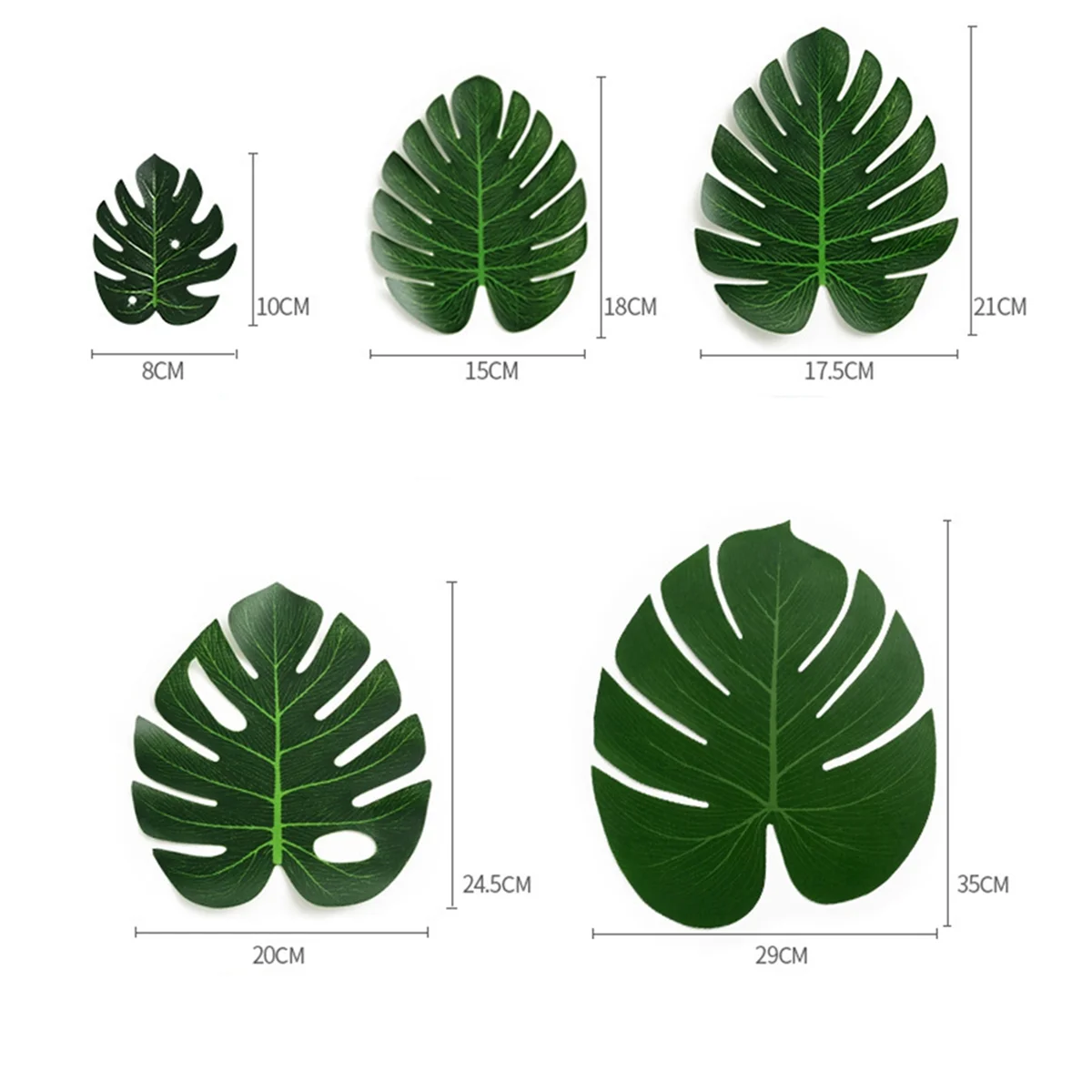 Foglie di palma tropicali artificiali decorazione per feste nella giungla animale estate matrimonio hawaiano decorazioni per la tavola della casa M