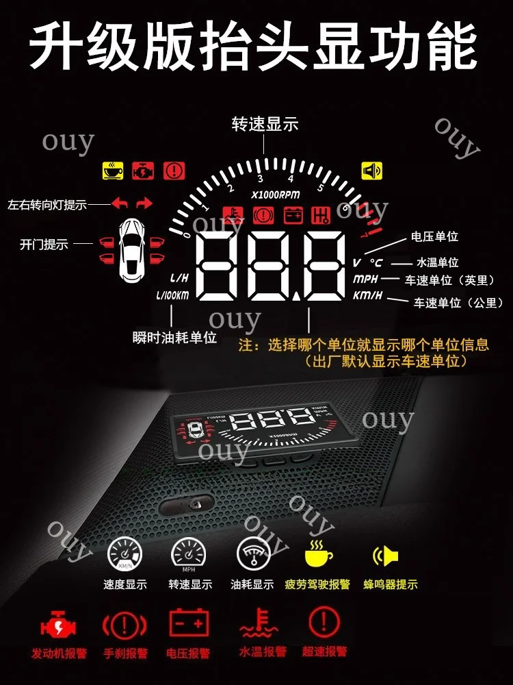 Car HUD Head Up Display Speedometer Projector Electronic Accessories for  Lexus NX NX200 NX200t NX300 NX300h AZ10 2014~2026